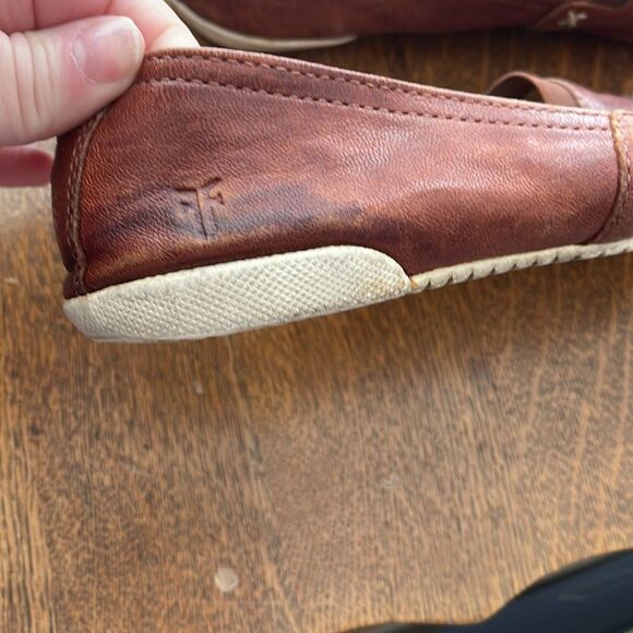 Frye slip on loafer in distressed brown - Picture 2 of 4